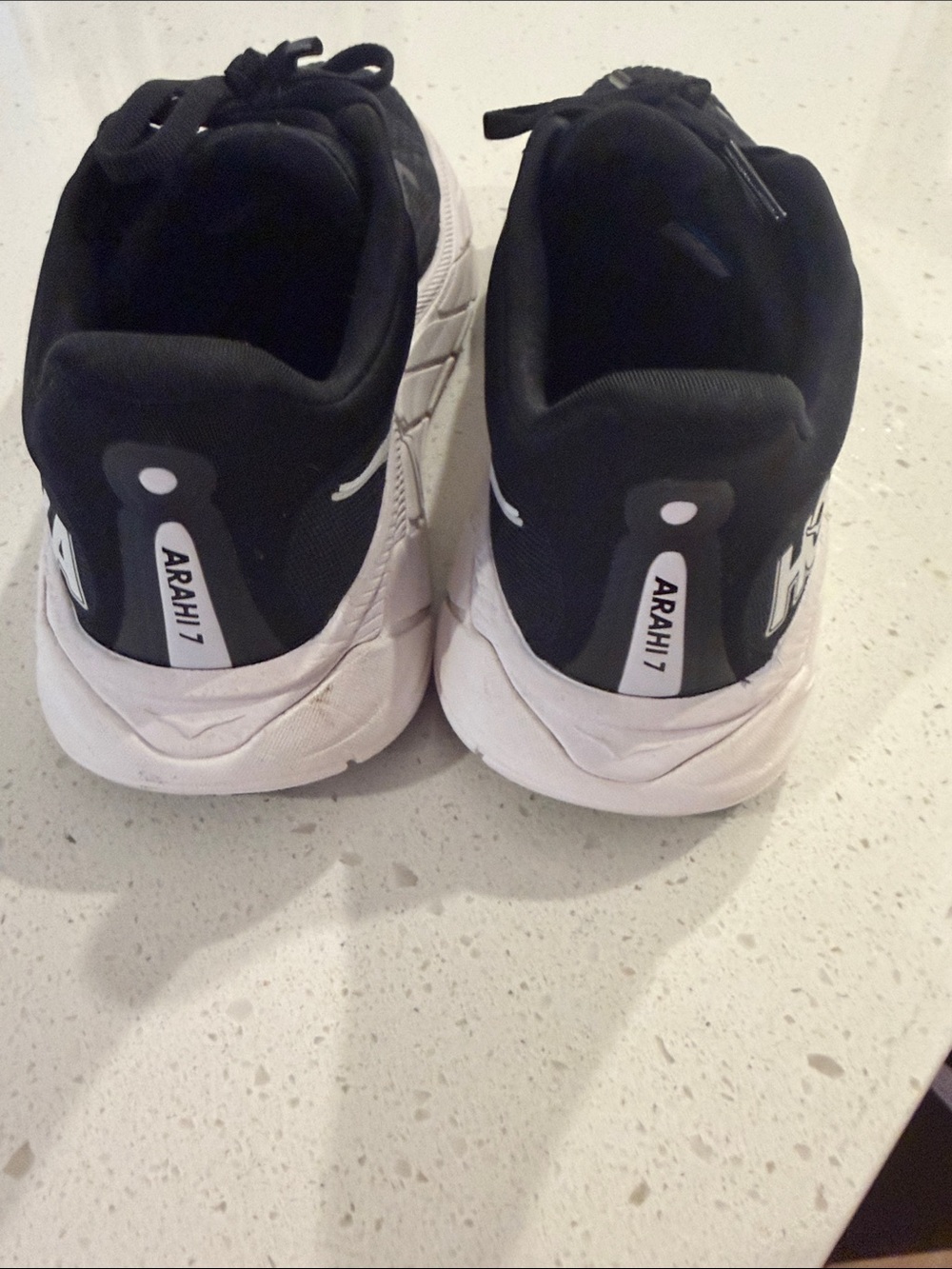 Hoka Black and White Road Running Sneakers - Picture 4 of 6